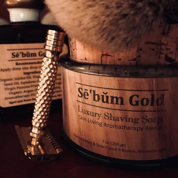 Sē'bŭm Gold Luxury Shaving Soap (7oz)